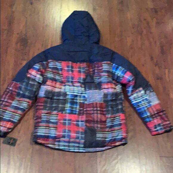 NWT Hawke & Co Patchwork Check jacket. - Picture 3 of 8